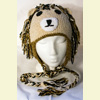 Lion Hat w/Ties for Children - Animal Hats