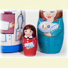 Nurse Nesting Doll - 5" w/ 5 Pieces