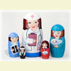 Nurse Nesting Doll - 5" w/ 5 Pieces