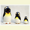 No Evil Penguins Nesting Doll - 4" w/ 3 Pieces