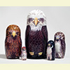 Raptor Nesting Doll - 6" w/ 5 Pieces