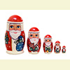 Father Frost Nesting Doll - 4" w/ 5 Pieces