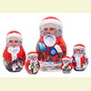 Yukon Santa Nesting Doll - 5" w/ 5 Pieces