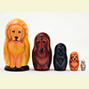 Golden Retriever Nesting Doll - 4" w/ 5 Pieces