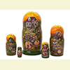 Frost on the Pumpkin Nesting Doll - 5" w/ 5 Pieces