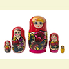Polkhovski Maidan Nesting Doll - 5.5" w/ 5 Pieces