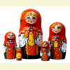 Milkmaid Nesting Doll - 5.5" w/ 5 Pieces