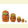 Mini Bird Nesting Dolls w/ 5 Pieces - Assorted Designs