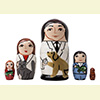 Veterinarian Nesting Doll - 5" w/ 5 Pieces