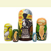 Hey! Get Off Our Train! Nesting Doll - 6" w/ 5 Pieces