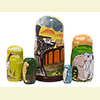 Hey! Get Off Our Train! Nesting Doll - 6" w/ 5 Pieces