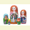 Cinderella Nesting Doll - 6" w/ 5 Pieces