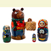 Masha and Bear Nesting Doll - 6" w/ 5 Pieces