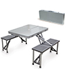 Folding Picnic Table w/ Seats - Aluminum